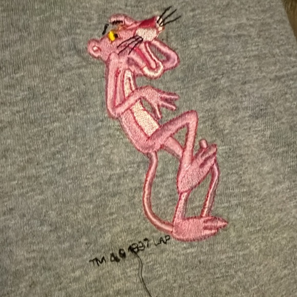 Vintage vtg Pink Panther embroidered tshirt ©️1997 like new worn once - Picture 2 of 2